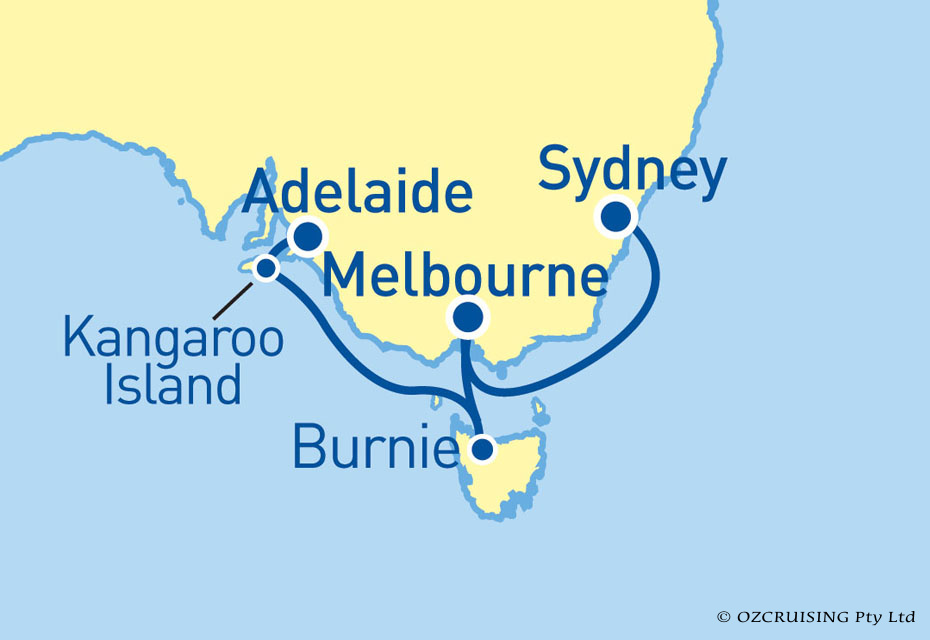 Sun Princess Adelaide to Sydney - Ozcruising.com.au