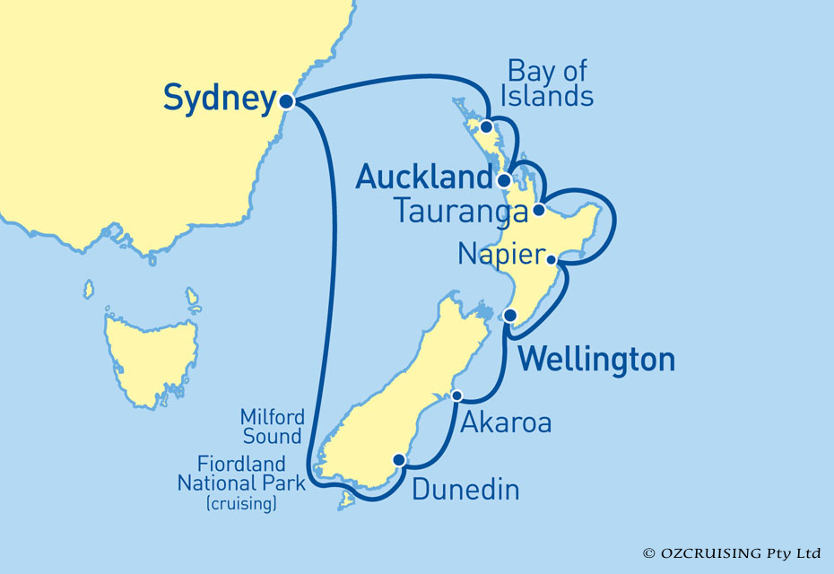 ms Noordam New Zealand - Ozcruising.com.au
