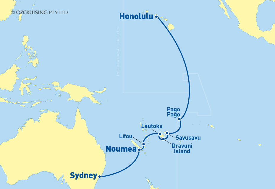 ms Noordam Sydney to Honolulu - Cruises.com.au