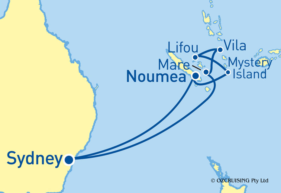 Radiance Of The Seas South Pacific - Ozcruising.com.au