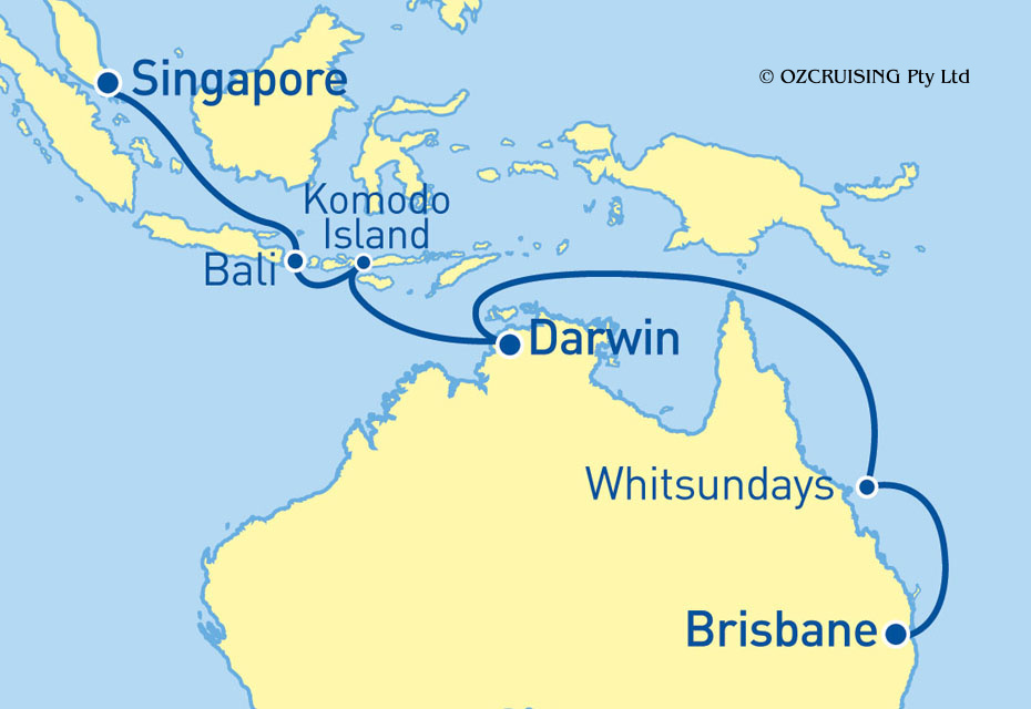 Pacific Dawn Singapore to Brisbane - Ozcruising.com.au