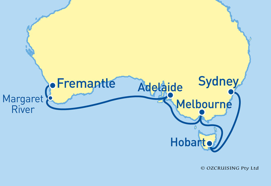 Majestic Princess Sydney to Fremantle - Cruises.com.au