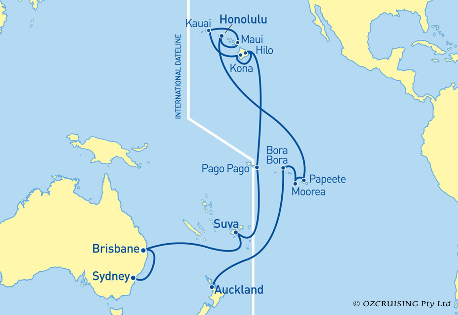 Sea Princess Hawaii & Tahiti - Ozcruising.com.au
