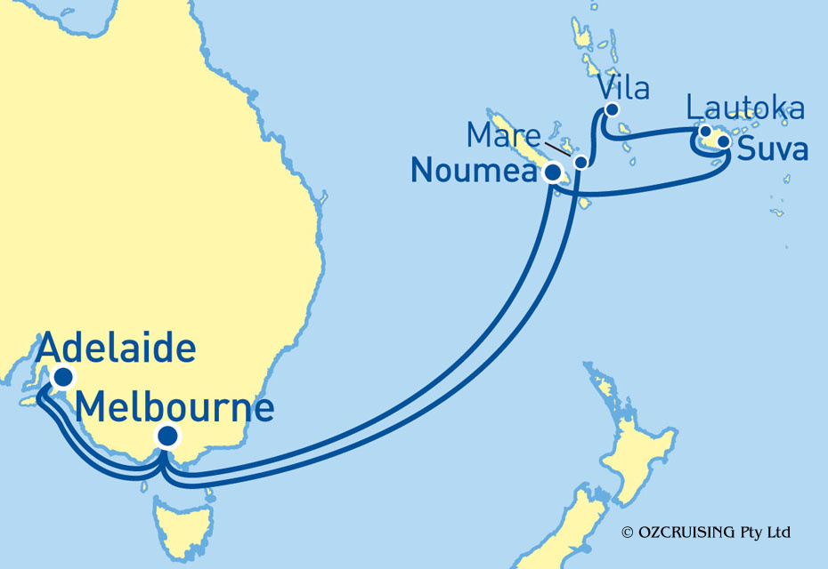 Golden Princess South Pacific & Fiji - Ozcruising.com.au