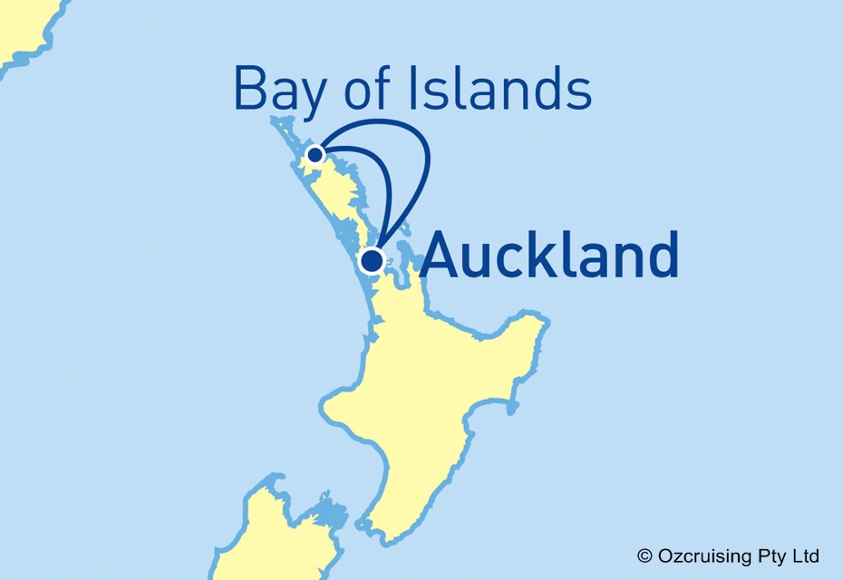 Ruby Princess Waitangi (Bay of Islands) - Ozcruising.com.au