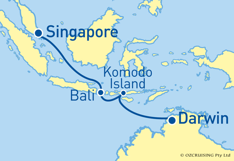 Pacific Dawn Singapore to Darwin - Ozcruising.com.au
