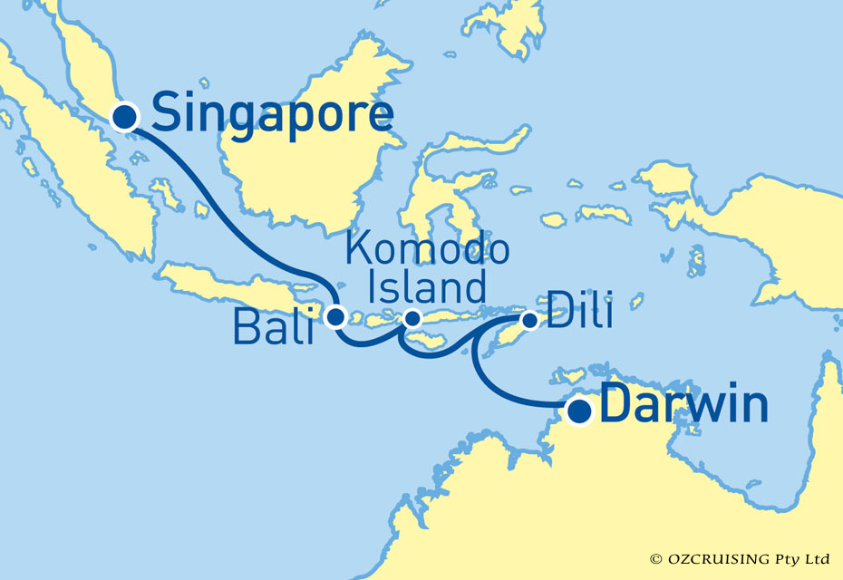 Pacific Dawn Darwin to Singapore - Cruises.com.au