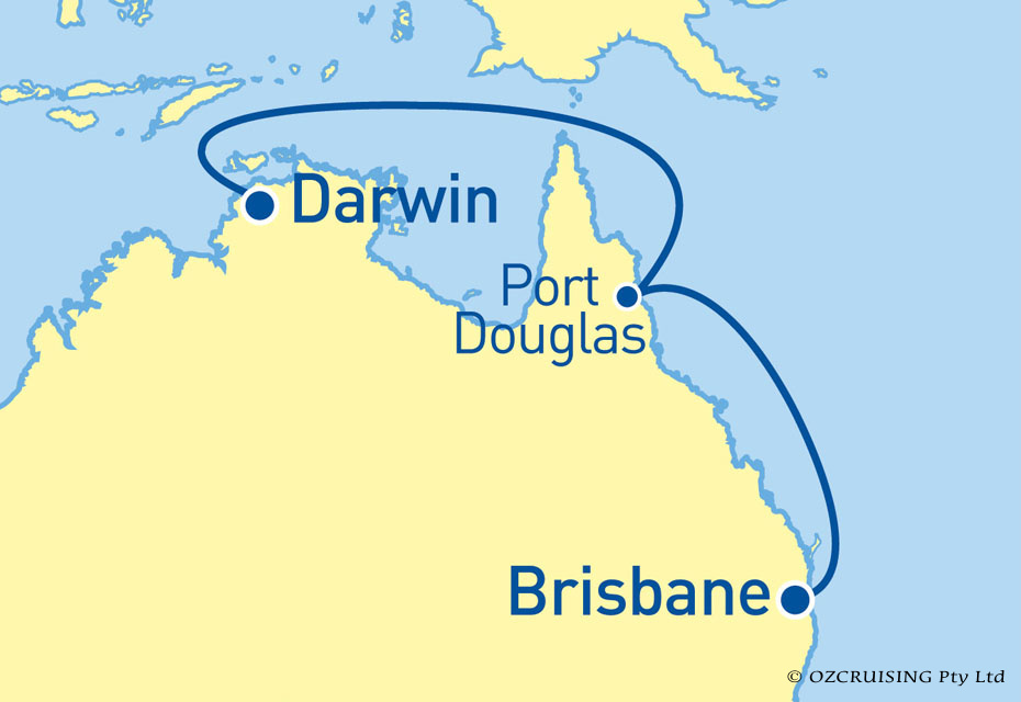 Pacific Dawn Brisbane to Darwin - Cruises.com.au