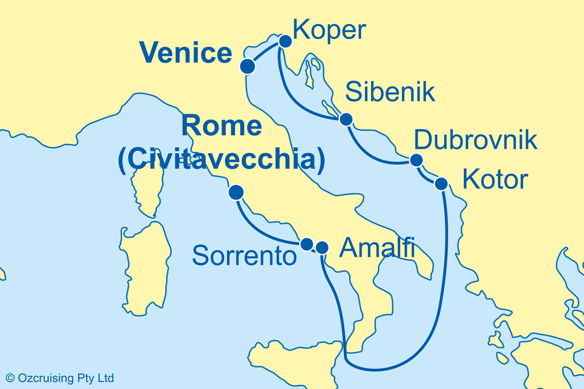 Azamara Journey Rome to Venice - Cruises.com.au