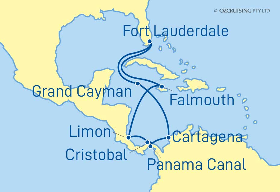 Caribbean Princess Panama, Costa Rica and Jamaica - Cruises.com.au