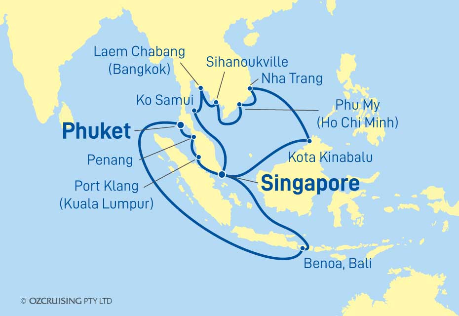 Sapphire Princess Vietnam, Thailand and Malaysia - Ozcruising.com.au