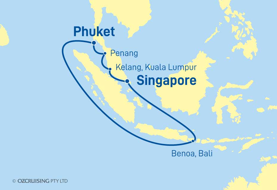 Sapphire Princess Phuket, Bali and Kuala Lumpur - Ozcruising.com.au