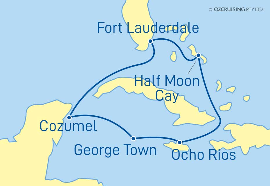 ms Eurodam Bahamas, Jamaica & Mexico - Cruises.com.au