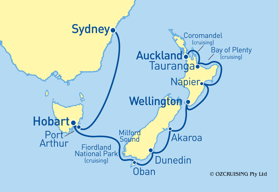 ms Maasdam Sydney to Auckland - Ozcruising.com.au
