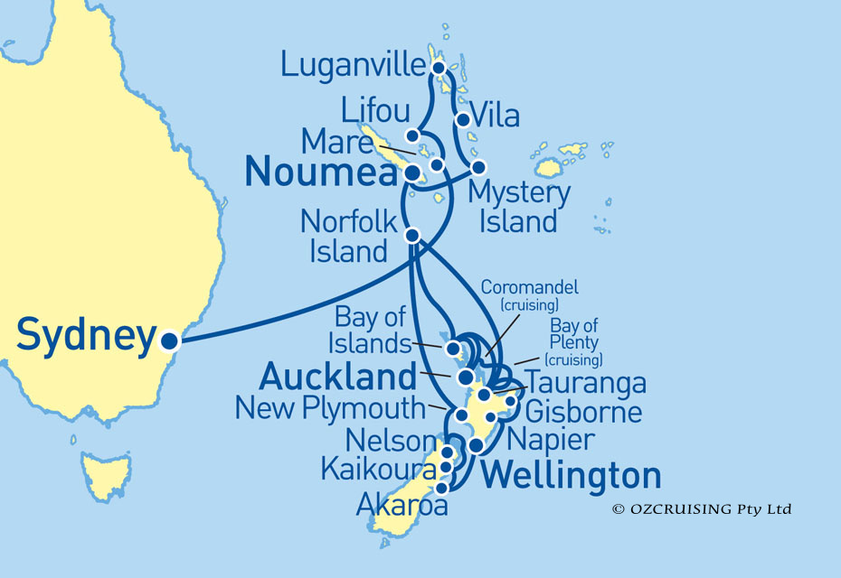 ms Maasdam South Pacific & New Zealand - Ozcruising.com.au