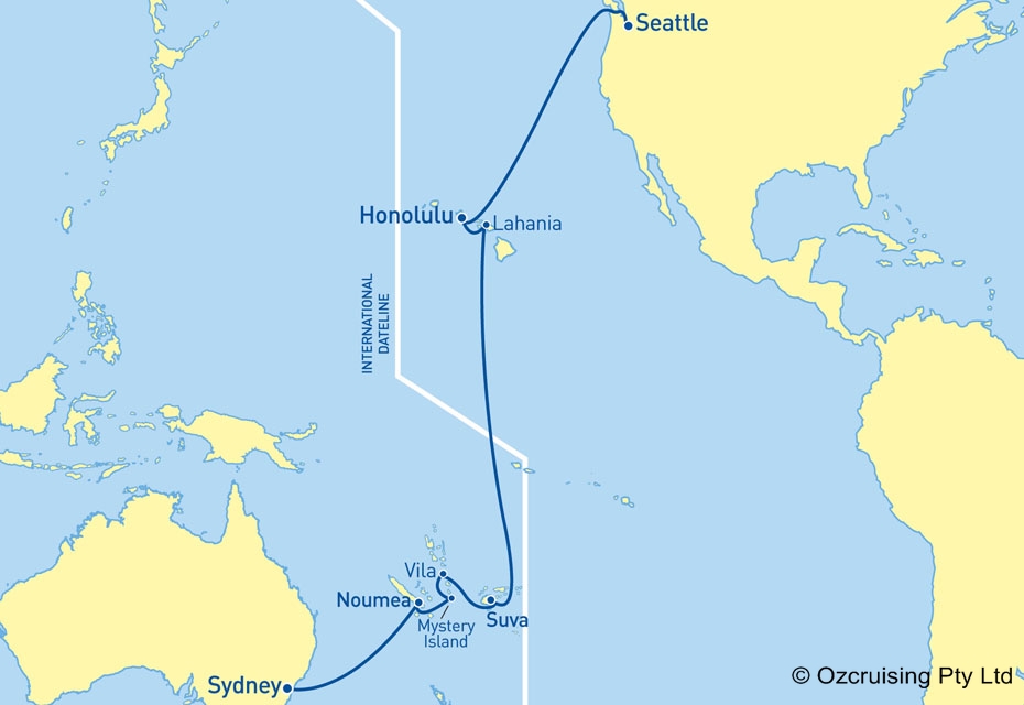 Explorer Of The Seas Seattle to Sydney - Ozcruising.com.au