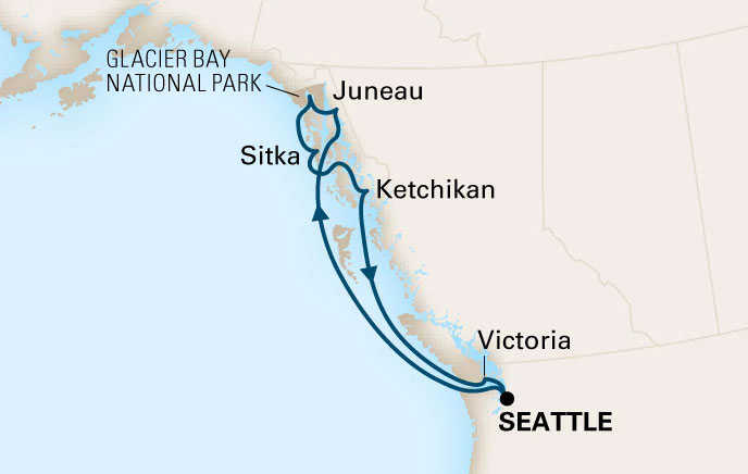 ms Eurodam Alaska (Glacier Bay) - Cruises.com.au