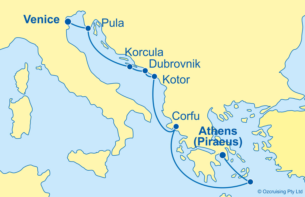 Azamara Pursuit Venice to Athens - Ozcruising.com.au
