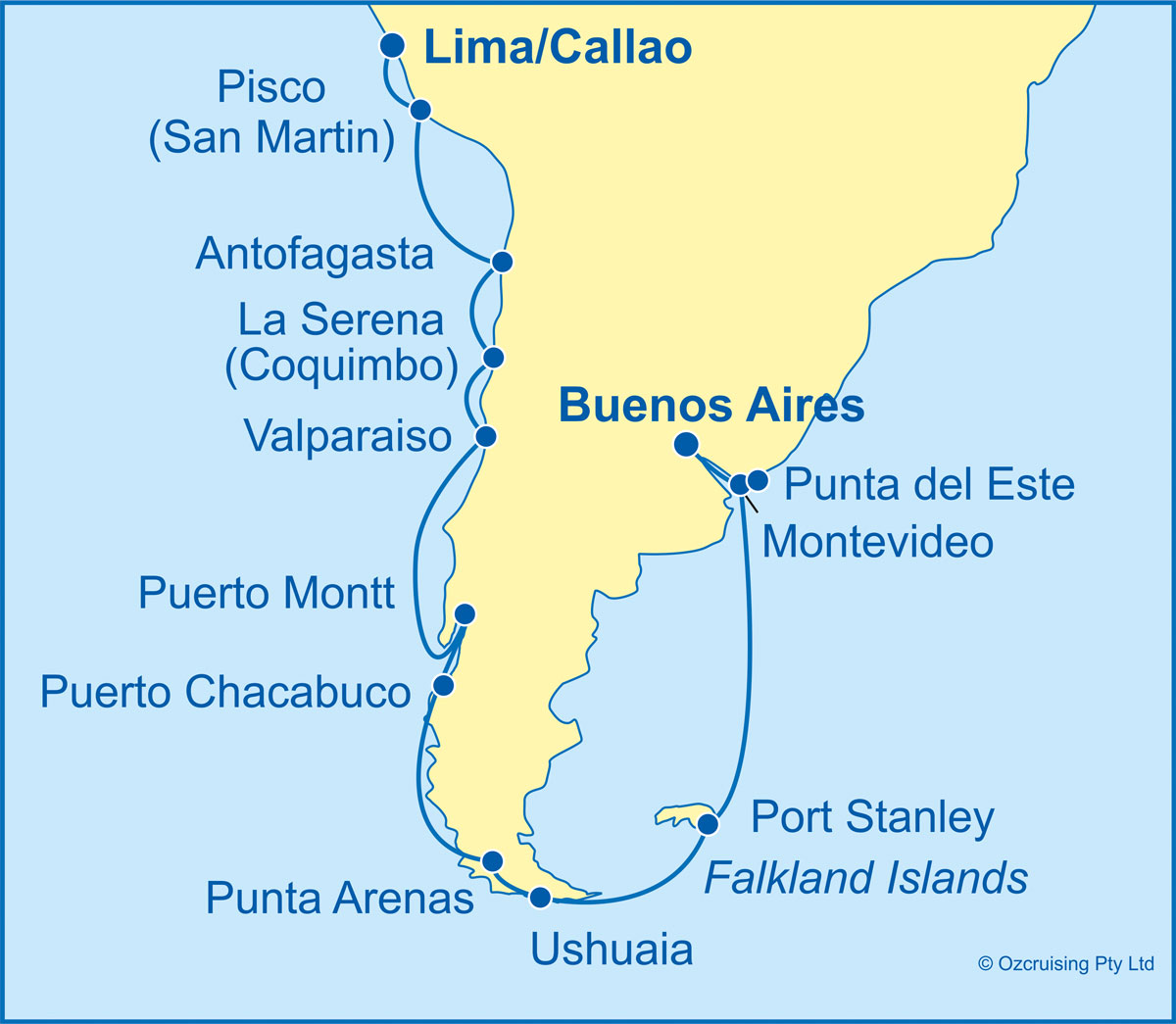 Azamara Pursuit Lima to Buenos Aires - Cruises.com.au