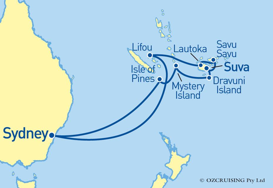 Sun Princess South Pacific and Fiji - Ozcruising.com.au