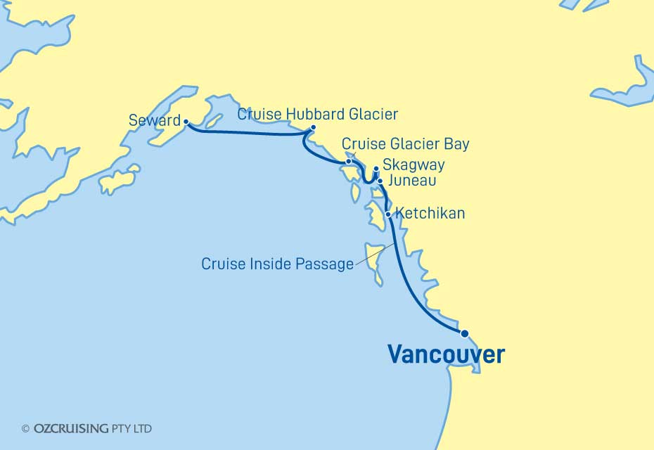 Norwegian Jewel Vancouver to Seward - Ozcruising.com.au
