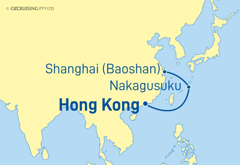 Spectrum Of The Seas Hong Kong to Shanghai - Ozcruising.com.au