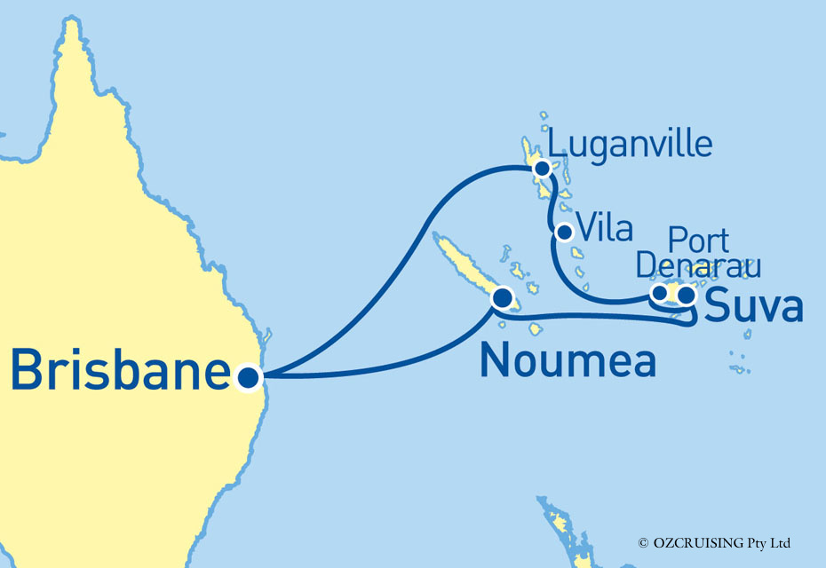 Carnival Spirit South Pacific and Fiji - Cruises.com.au