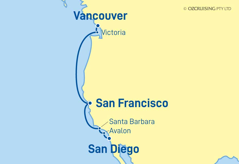 ms Koningsdam San Diego to Vancouver - Cruises.com.au