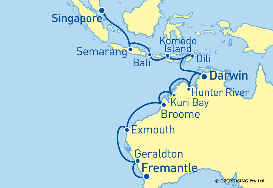 cruise from singapore to perth australia