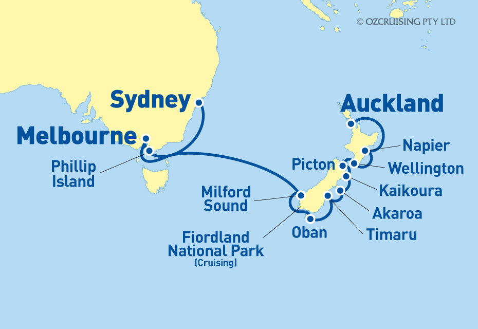 Seabourn Encore Sydney, Melbourne & Auckland - Ozcruising.com.au