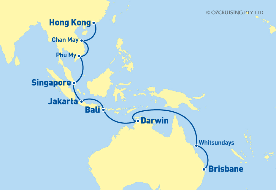 Queen Elizabeth Hong Kong to Brisbane - Cruises.com.au