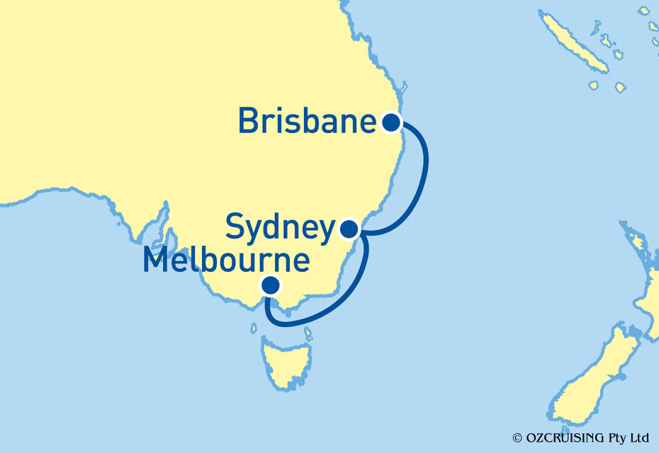 Queen Elizabeth Brisbane to Melbourne - Ozcruising.com.au