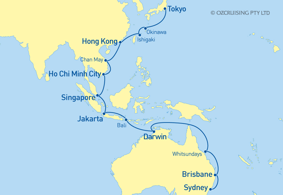 Queen Elizabeth Tokyo to Sydney - Cruises.com.au