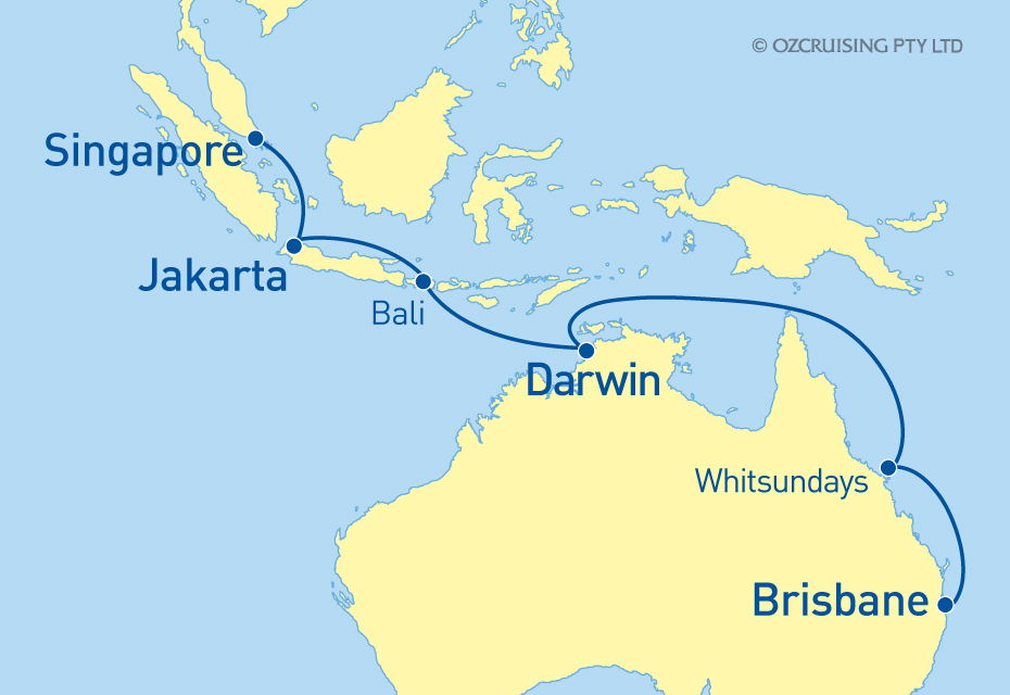Queen Elizabeth Singapore to Brisbane - Cruises.com.au
