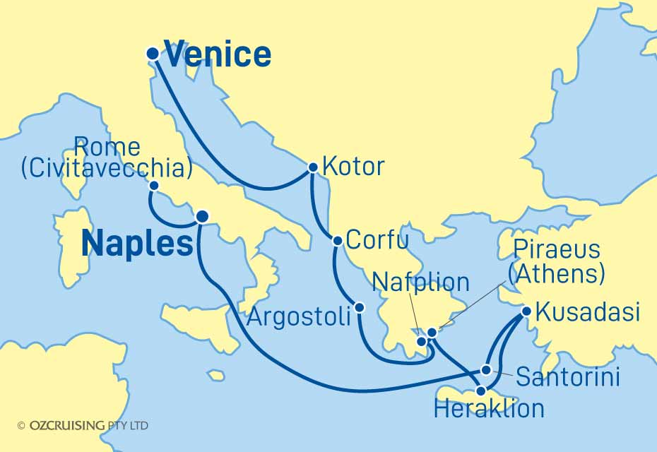 ms Veendam Rome to Venice - Cruises.com.au