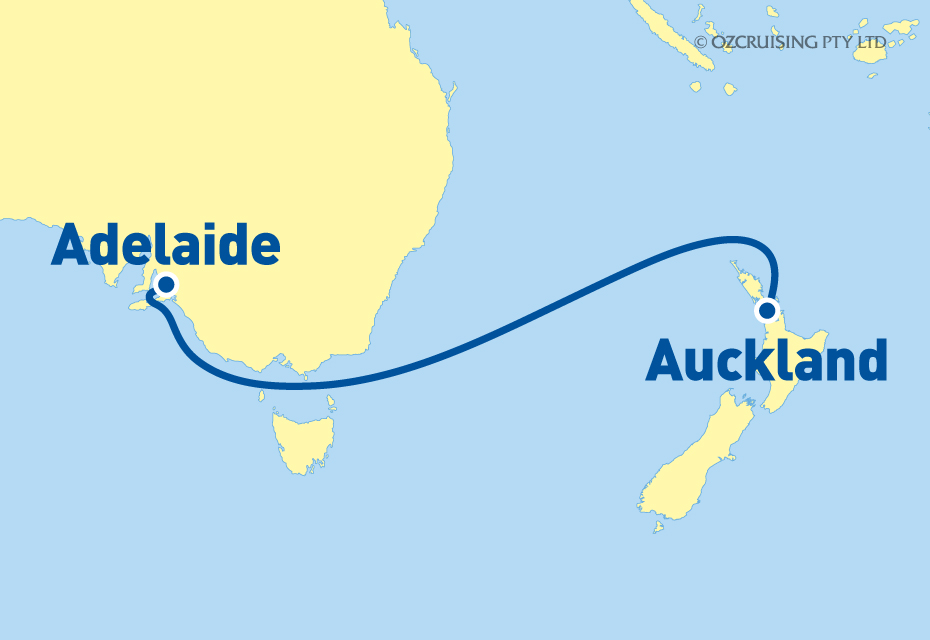 Pacific Aria Adelaide to Auckland - Cruises.com.au