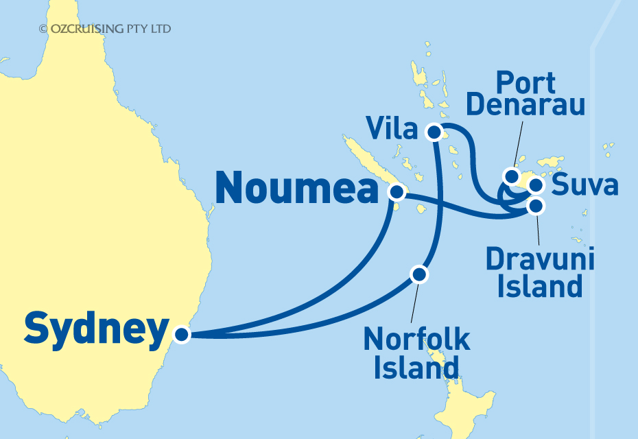 Pacific Explorer South Pacific / Fiji - Ozcruising.com.au