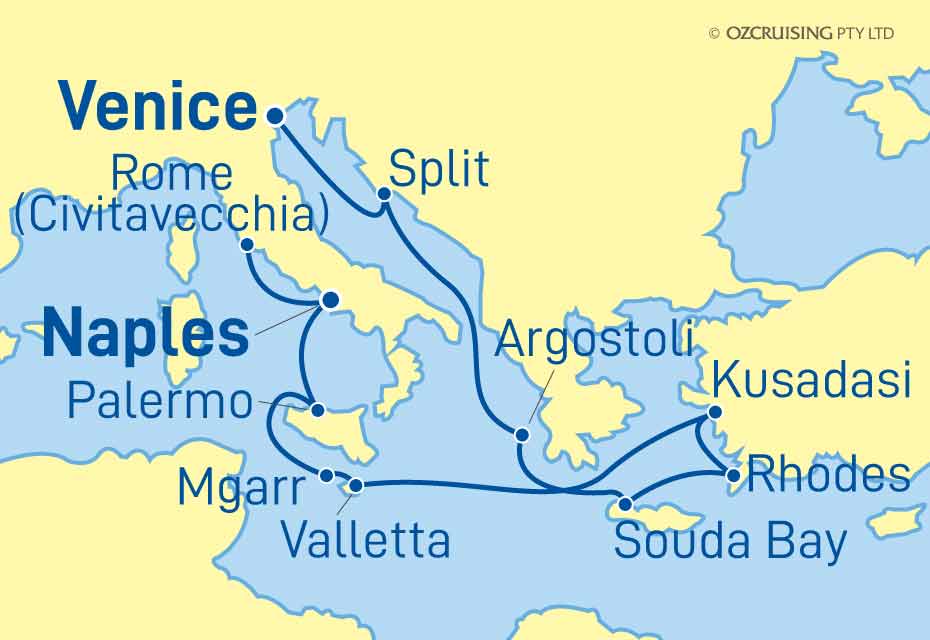 ms Volendam Venice To Rome - Ozcruising.com.au