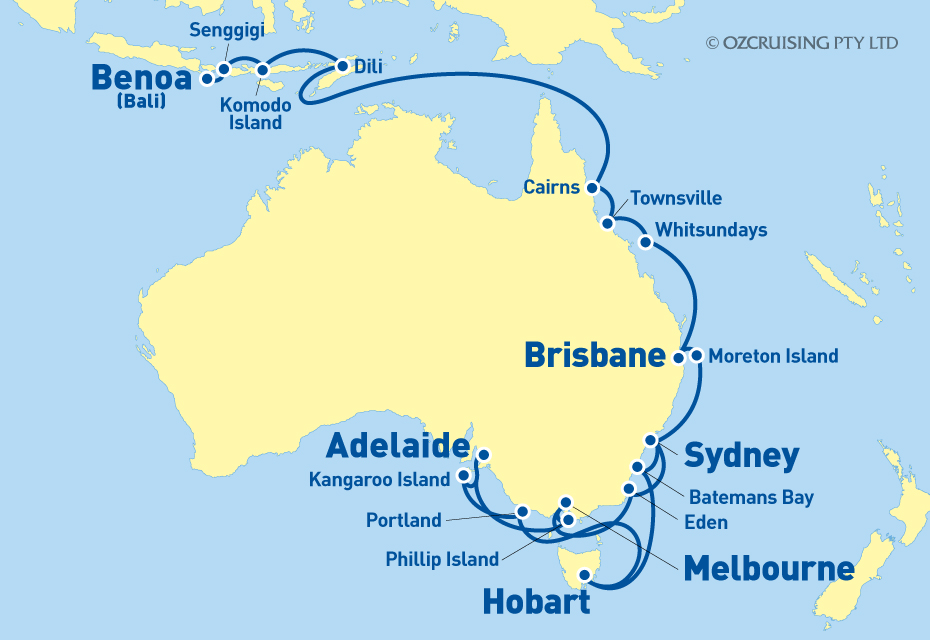 Seabourn Encore Sydney to Bali - Cruises.com.au