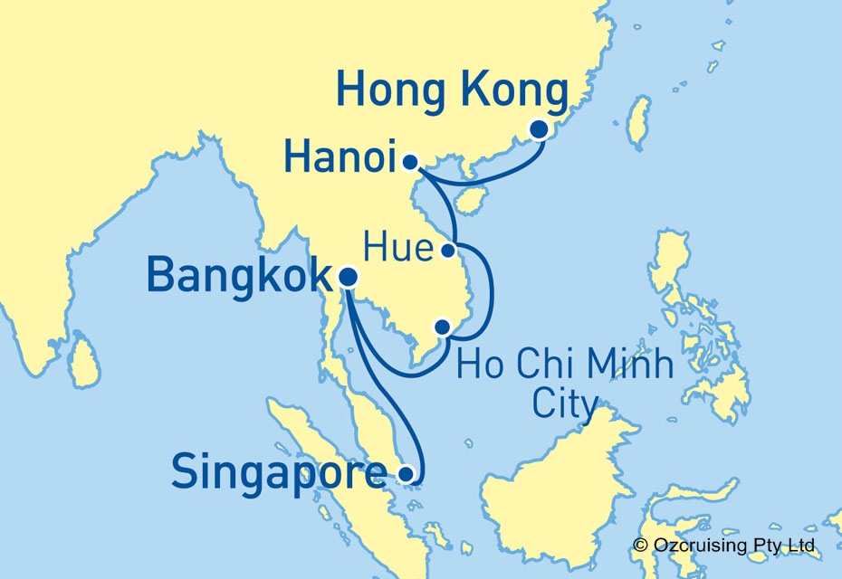 14 Night Hong Kong to Singapore Cruise on the Celebrity Millennium