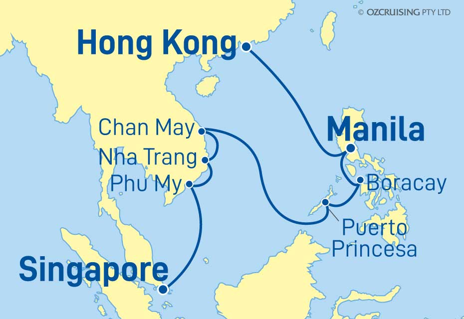 Celebrity Millennium Singapore to Hong Kong - Cruises.com.au