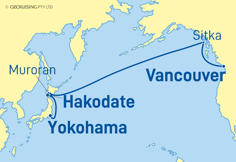 Celebrity Solstice Vancouver to Yokohama - Ozcruising.com.au