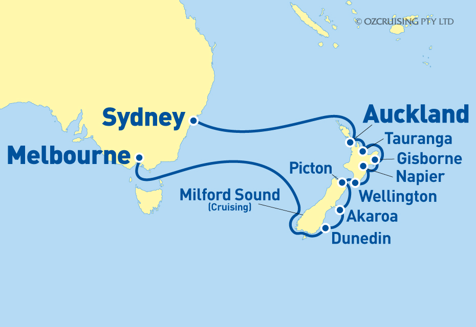 Azamara Pursuit Melbourne, NZ & Sydney - Ozcruising.com.au