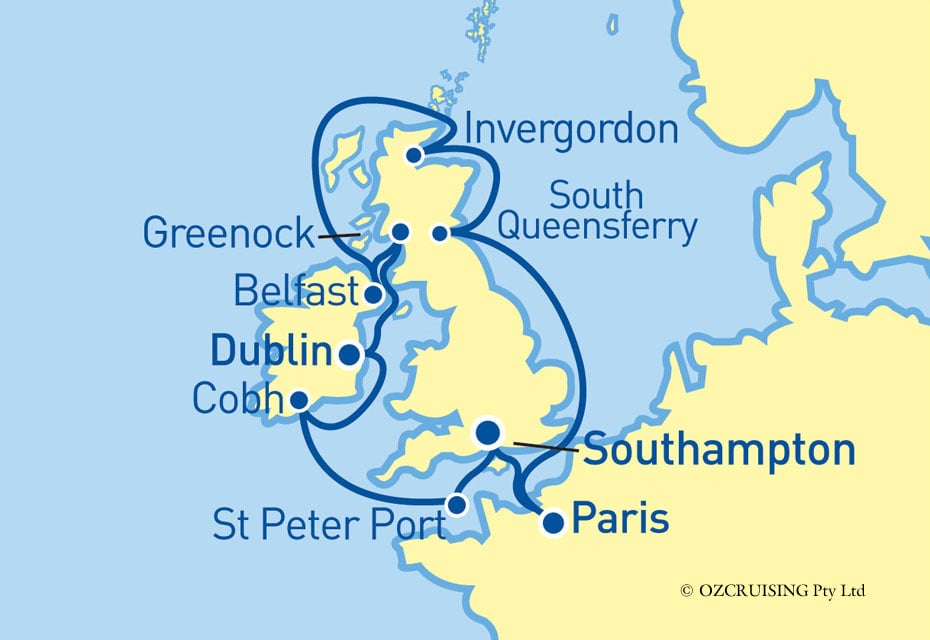 12 Night UK and Ireland Cruise on the Regal Princess PCG023B