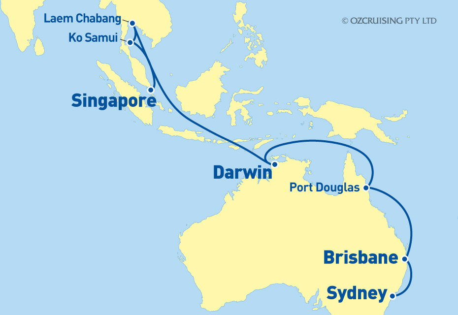 Regal Princess Singapore to Sydney - Ozcruising.com.au