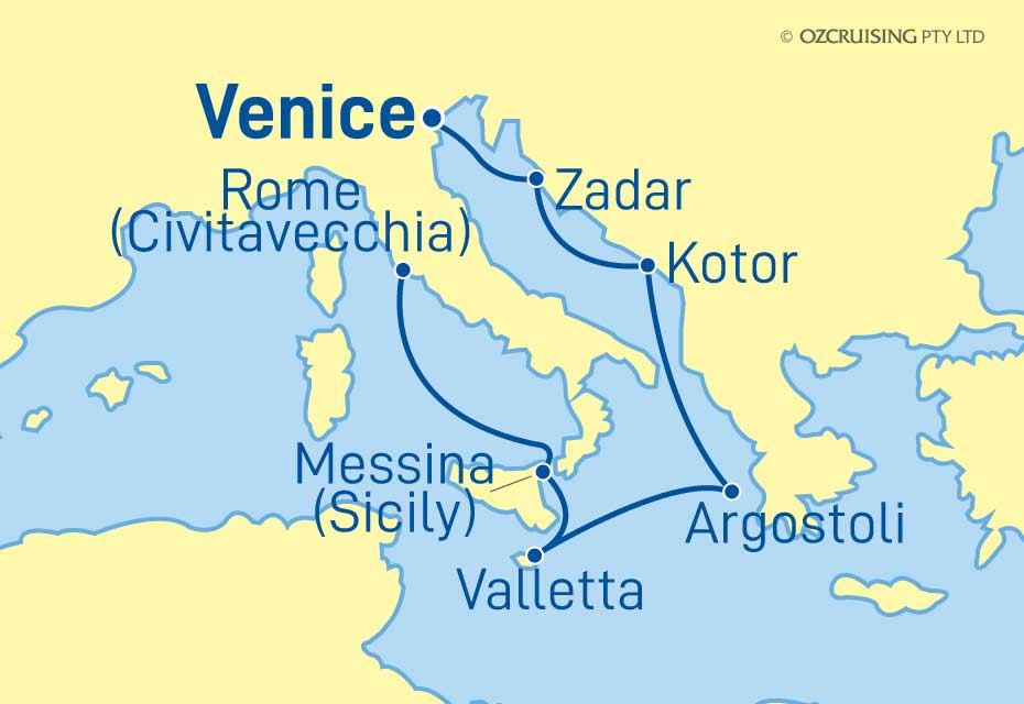 Celebrity Infinity Rome to Venice - Ozcruising.com.au