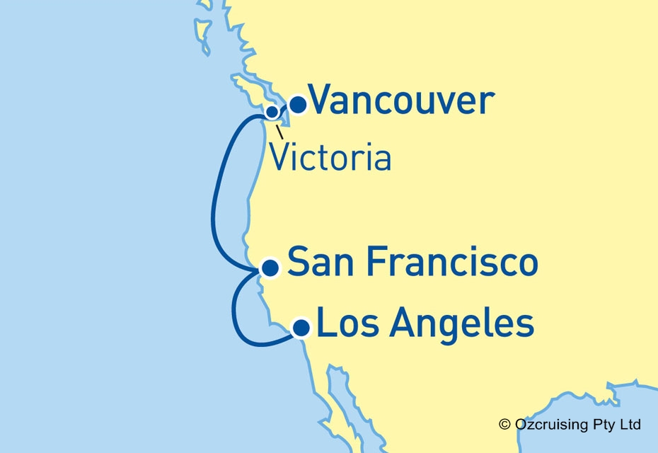 norwegian cruise vancouver to los angeles