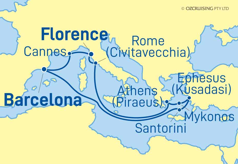 Vision Of The Seas Italy, Greece and Turkey - Cruises.com.au