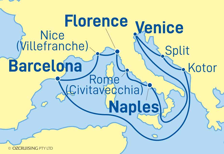 Vision Of The Seas Italy, Montenegro and Croatia - Ozcruising.com.au