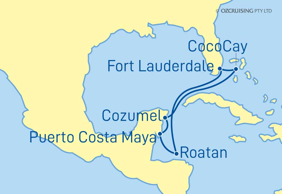 Allure Of The Seas Bahamas, Mexico and Honduras - Ozcruising.com.au